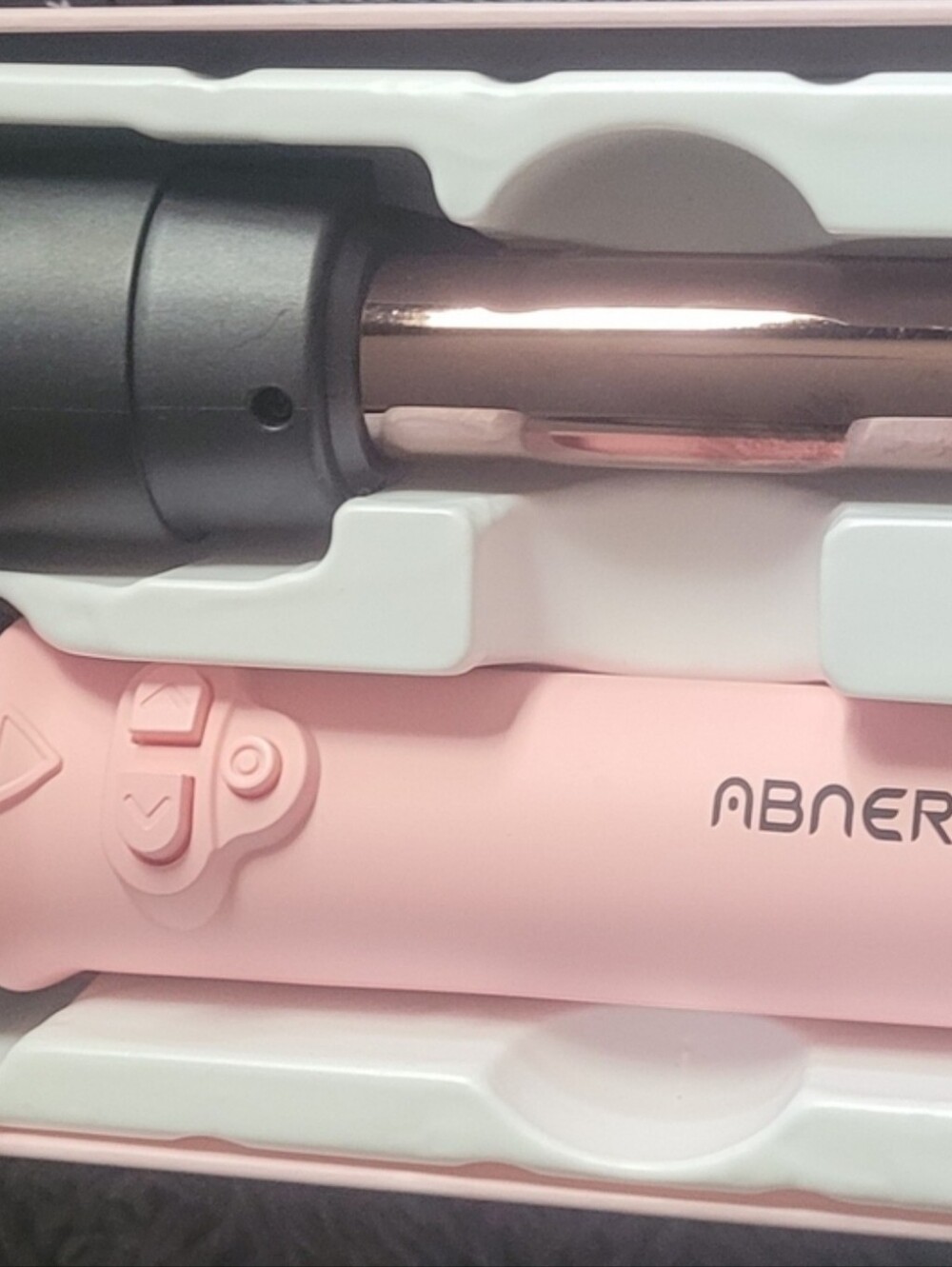 Abner Pink Curling Wand - 1.25" Ceramic Barrel